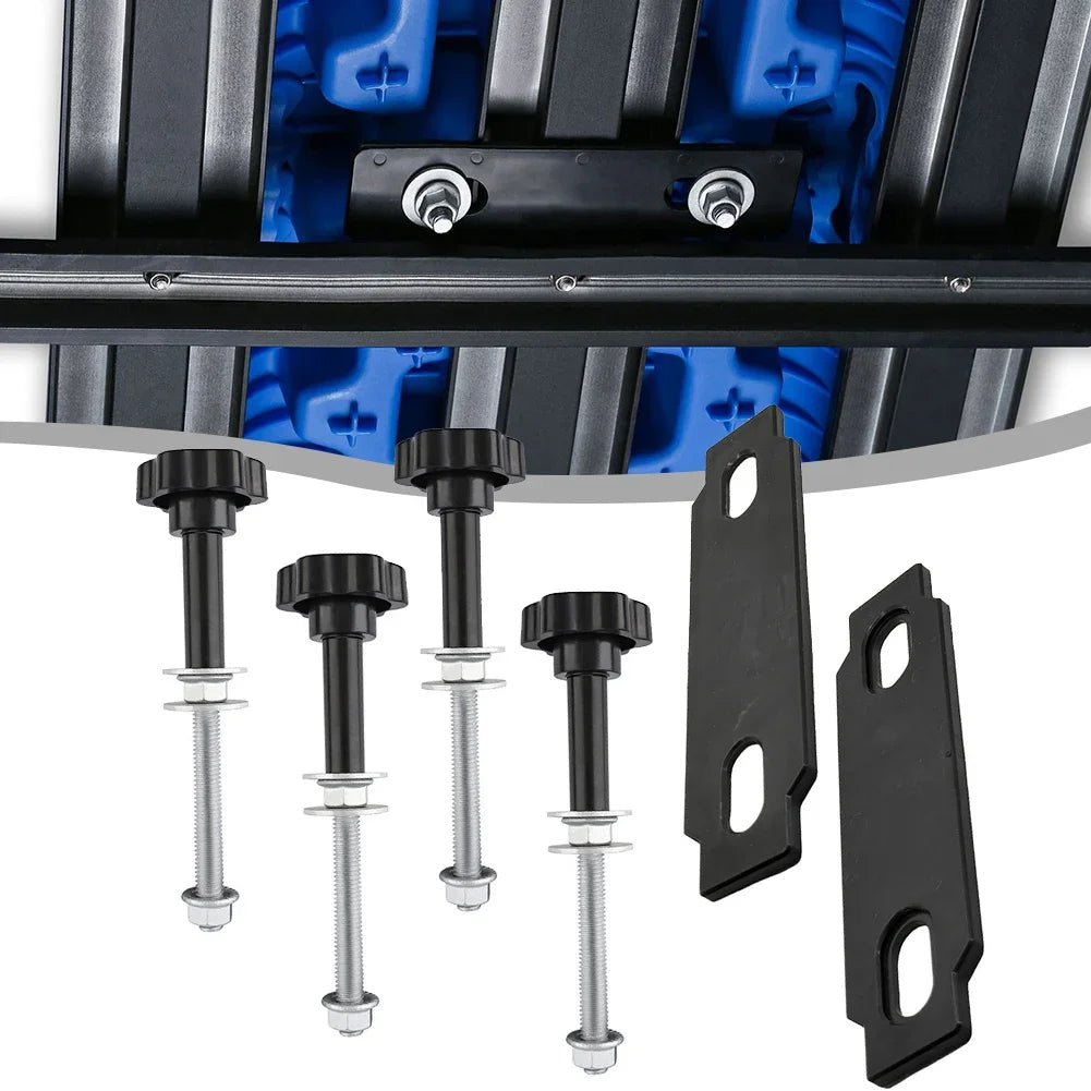 4X Universal Traction Board Kit Easy-to-Install Safety Recovery Board Mount for Off-Road Vehicles