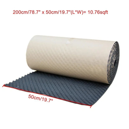 UXCELL 200cmx50cm 100x50cm Sound Deadener Insulation Mat Noise Heat Shield Insulation Automotive Deadening Foam Cotton Sound