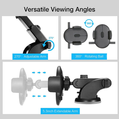 Car Mobile Phone Holder expandable Dashboard windshield Suction Type