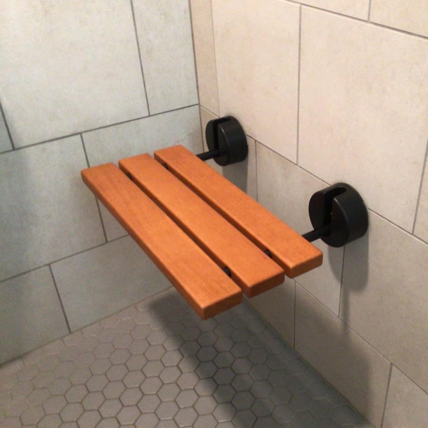 Aowoil 20 Folding Teak Shower seat Wall Mounted/fold Down Shower seat/Teak Folding Shower seat/Teak Shower Bench/Folding Teak Shower seat/Folding Shower seat Wall Mounted/Teak Folding Shower Seats