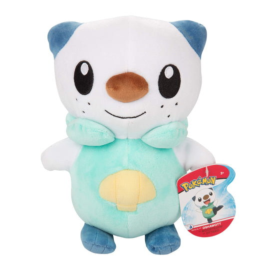 Pokemon Legends: Arceus 8" Oshawott Plush - Generation 5 Starter Figure - Officially Licensed - Authentic Soft Stuffed Animal Toy - Valentines Day & Easter Basket Stuffer Gift for Kids Boys Girls