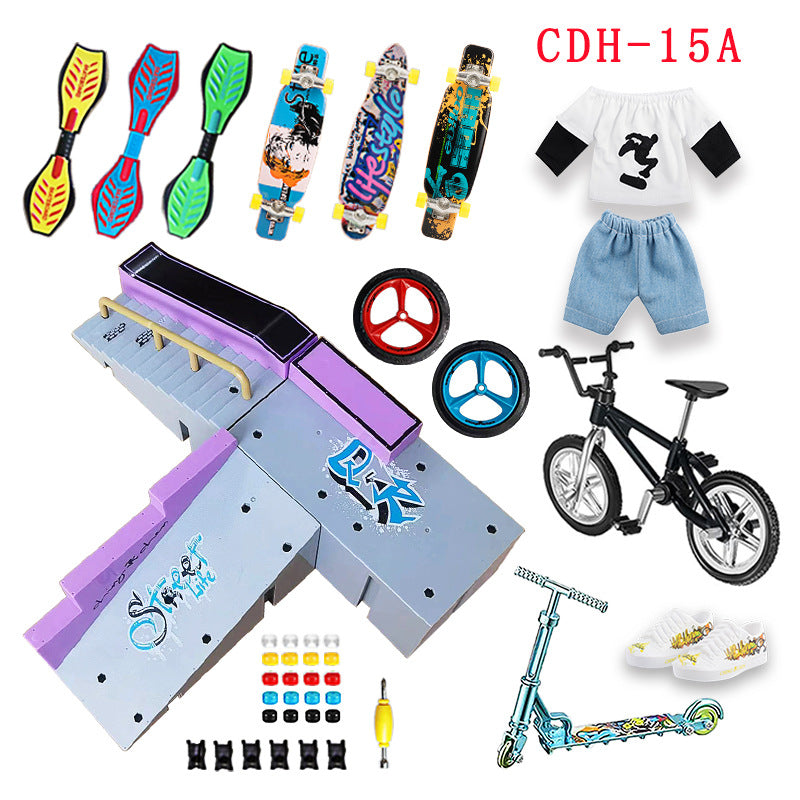 Finger Skatepark Ramp Set for BMX and Skateboard