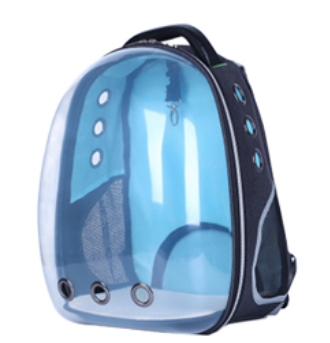 Transparent Case Cat Pet Carrier Travel Bag PC and Oxford clothing 33 x 28 x 44 cm