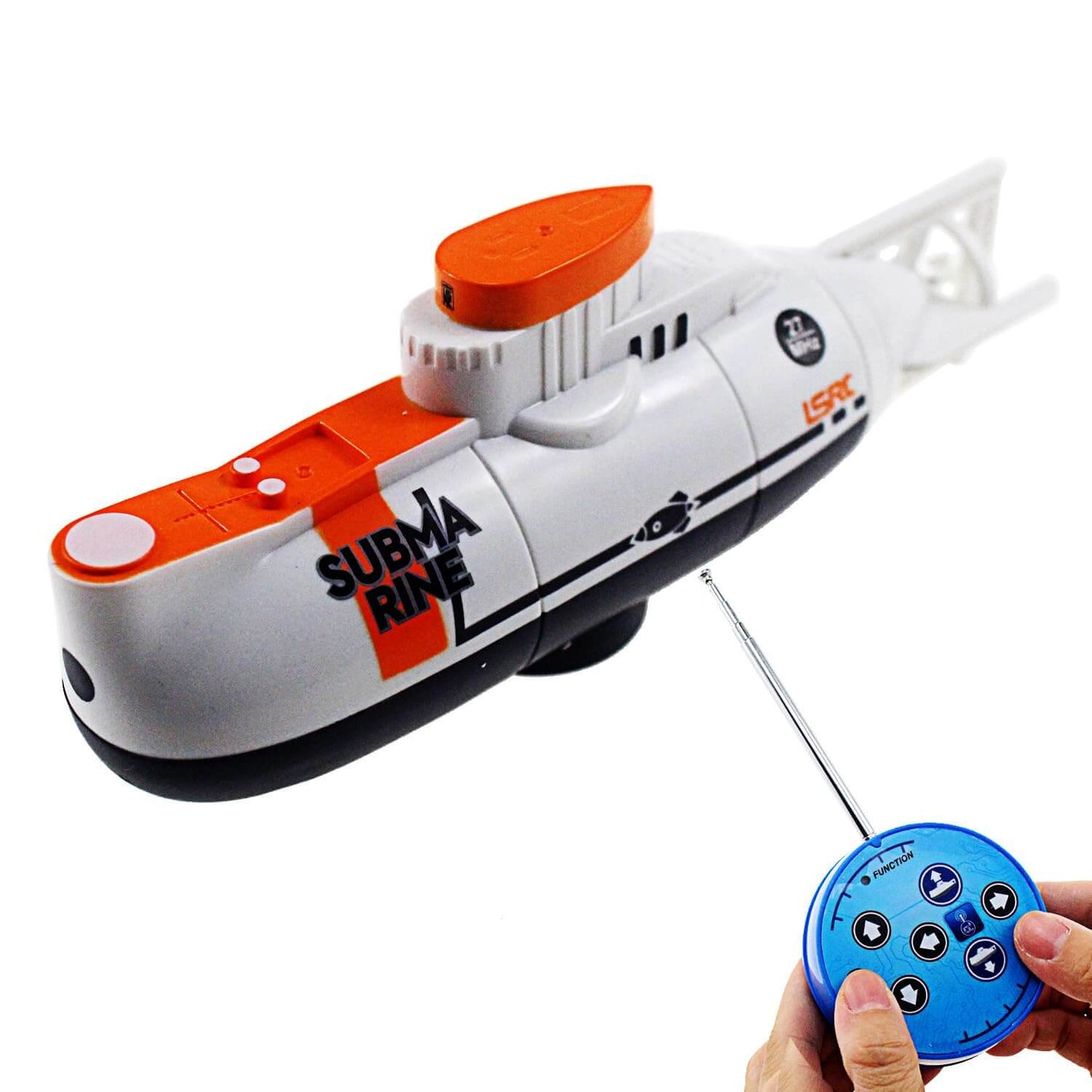 Tipmant RC submarine remote control toy with remote control, designed for underwater diving in fish tanks.