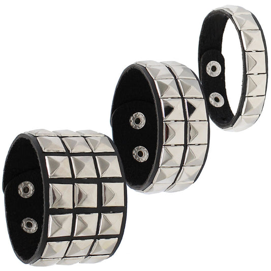 Ins Couple Leather Rivet Bracelet birthday valentine romance gift