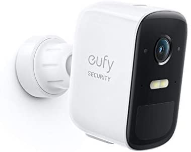 eufy Security eufyCam 2C Pro Wireless Home Security Add-on Camera 2K Resolution 180-Day Battery Life HomeKit Compatibility IP67 Weatherproof Night Vision and No Monthly Fee. (Renewed)