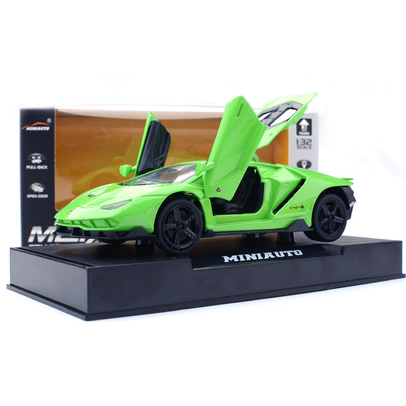 Blue Lamborghini diecast model car lp 770 4 Toy