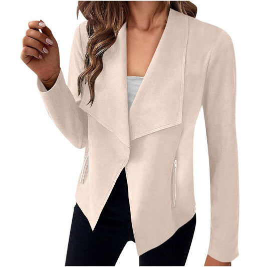 Women Woman Blazer Jacket Feminino Casaquinho (One Piece)
