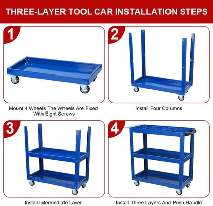 Steel garage Tool Cart