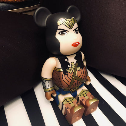 DC Wonder Woman and Bear Figurine Model Collectibles