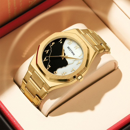 Minimalist Steel Band Quartz Watch for Men