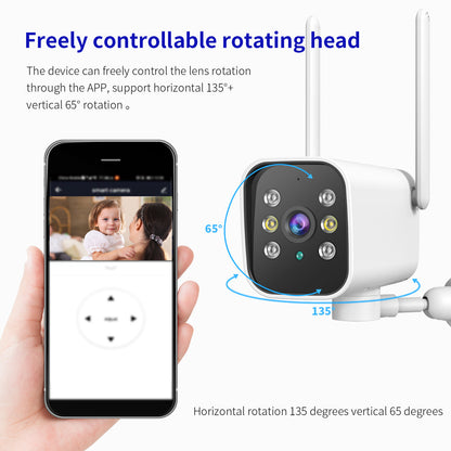 1080p Wifi PTZ Outdoor Security Camera with AI Detection