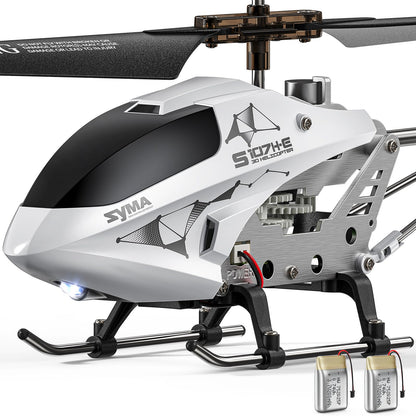 SYMA RC Helicopter 16Mins Flight time (2 Batteries) Altitude Hold One Key Take Off/Landing 3.5 Channel Gyro Stabilizer for 8-12
