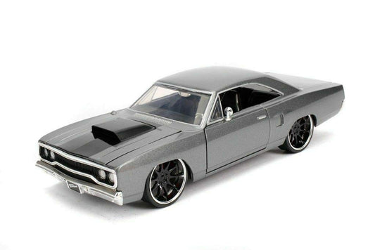 Fast & Furious 1:24 Doms 1970 Plymouth Roadrunner Die-cast Car Toys for Kids and Adults