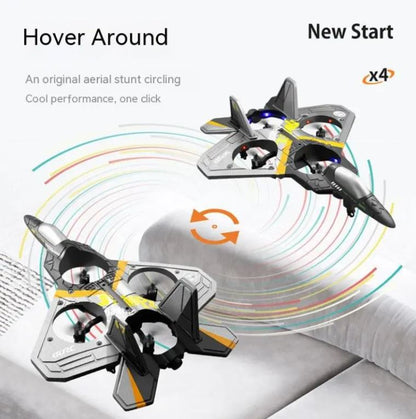 Children's Remote Control Aircraft V17 Fighter Drone Drop-resistant Foam Fixed Wing Glider Stunt