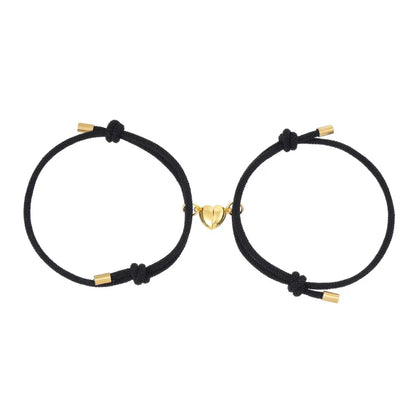 Alloy Love Magnet Suction Couple Bracelet birthday valentine romance gift