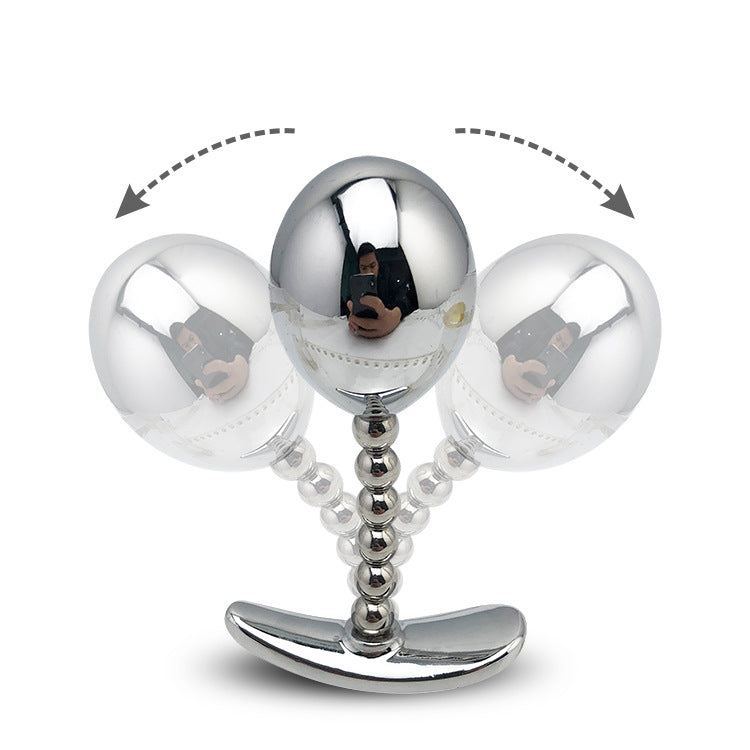 Stainless Steel Anal Bead Plug Adult couple Toy