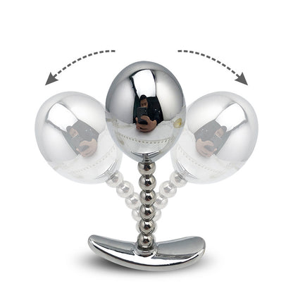 Stainless Steel Anal Bead Plug Adult couple Toy