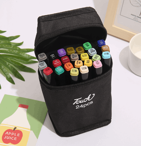 100-Color Anime Watercolor Brush  Markers  (One Set)