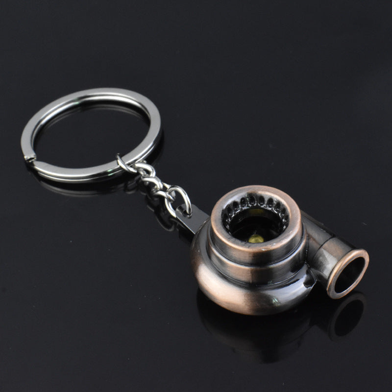 Metal Turbo turbocharger Engine Keychain Accessory