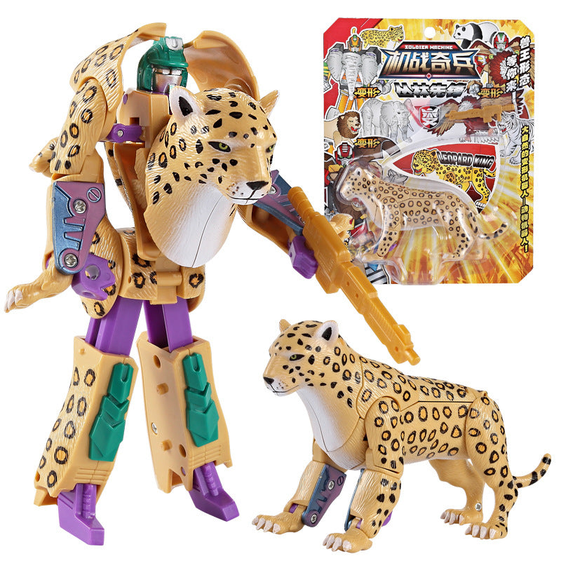 Child kid Animal Robot Toys: Lion, Tiger, Eagle Transforming Set