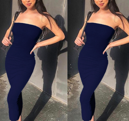 Sexy Strapless Bodycon Dress woman women date couple party night clubbing