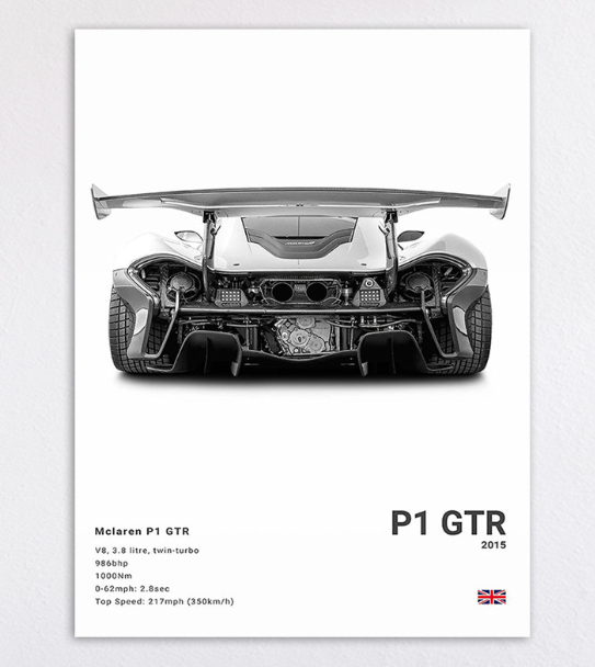 McLaren P1 Porsche 911 992 M3 NSX DEMON Poster Decoration Art (One Piece)