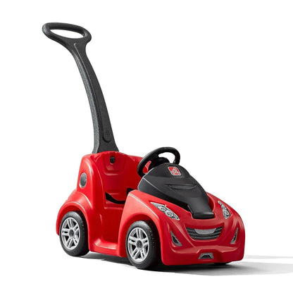 Step2 Push Around Buggy GT Kids Push Car Ride On Toy Stroller Substitute Includes Seat Belt & Horn Made of Durable Plastic Max Weight 50 lbs. For Toddlers 1.5-3 Years Old Red