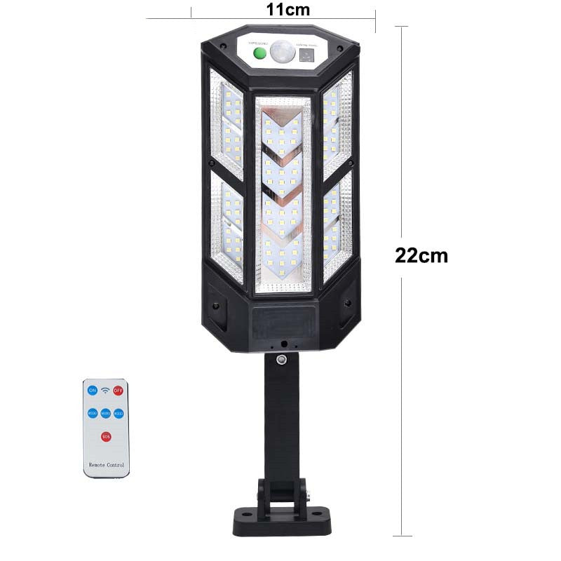 Solar powered COB Wall Light with rc