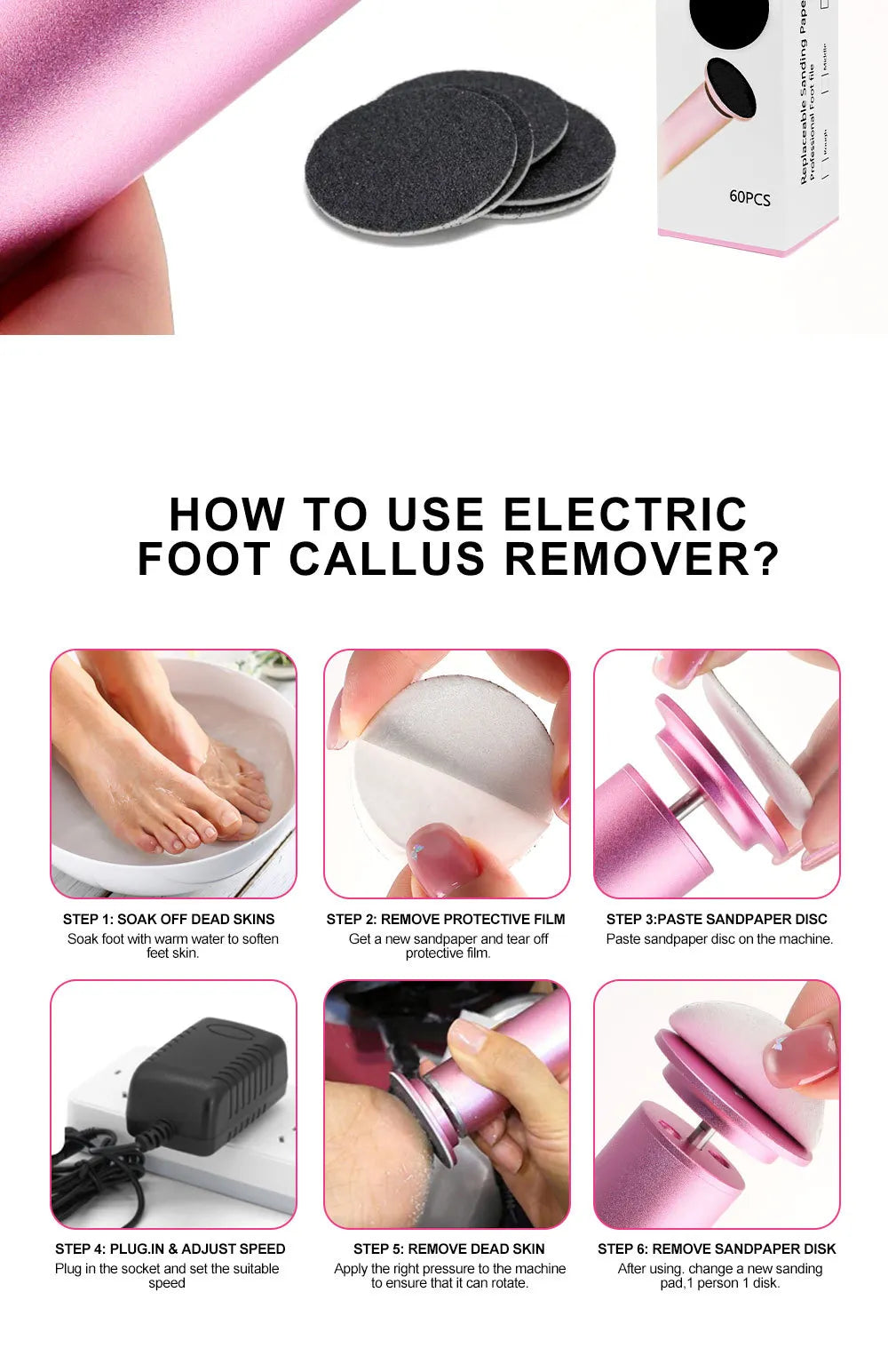 Electric Foot Grinder personal skin care