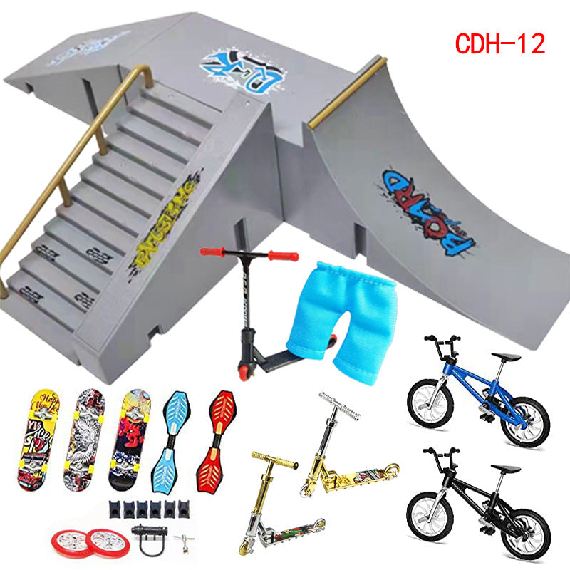 Finger Skatepark Ramp Set for BMX and Skateboard