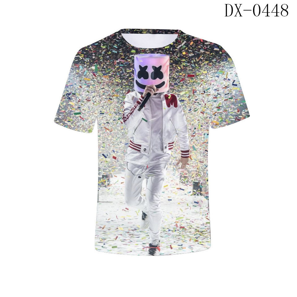 Marshmello 3D Unisex T-Shirt - Trendy DJ Style