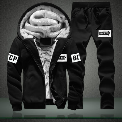 Youth and Adult Casual Hoodie Two-Piece Set