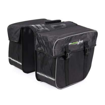 EBIKELING Bike Rack Bag - 28L Waterproof and Reflective Stripe Bike Bags for Bicycles Rear Rack Durable Rear Bike Rack Bag Perfect Bike Bag & eBike Bag for Secure Storage