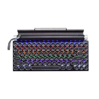 Retro Wireless Bluetooth Typewriter Keyboard with USB