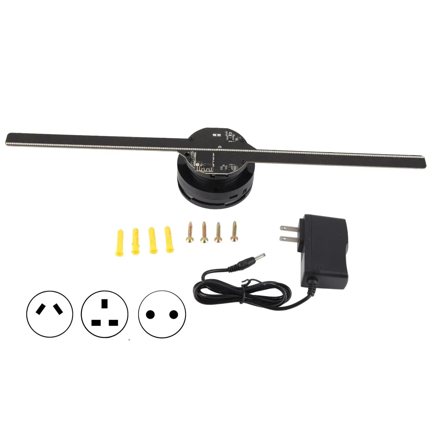 3D Hologram Fan 224 LED Light Beads 42cm