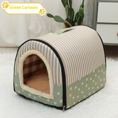 Portable Handle Pet dog cat Bed