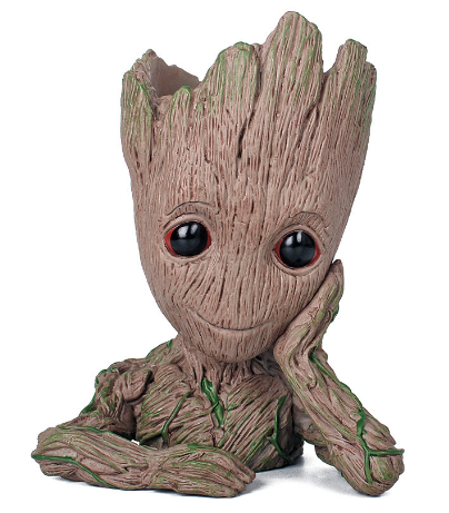 Marvel Groot Guardians of the galaxy Flower Pot Pen Holder Desktop Decoration
