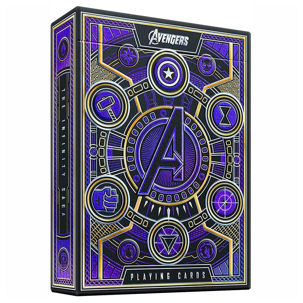 theory11 Avengers Purple Edition Premium Playing Cards - Marvel Studios The Infinity Saga Deck