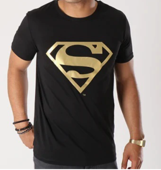 Men DC Superman T-Shirt for Fitness Training Wear