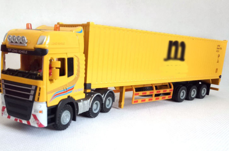 1:50 Scale Delivery Container Truck Model Toy Vehicle 28cm