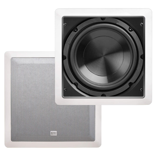 OSD Audio IWS8 Custom Series in-Wall Passive Subwoofer White (White)