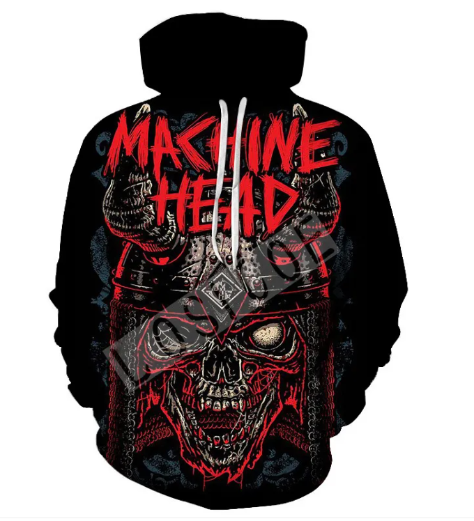 Varies options and colors - Skull Head Hooded Sweater jacket men apparel
