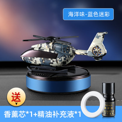 Camouflage Solar-Powered Car Air Freshener Decor