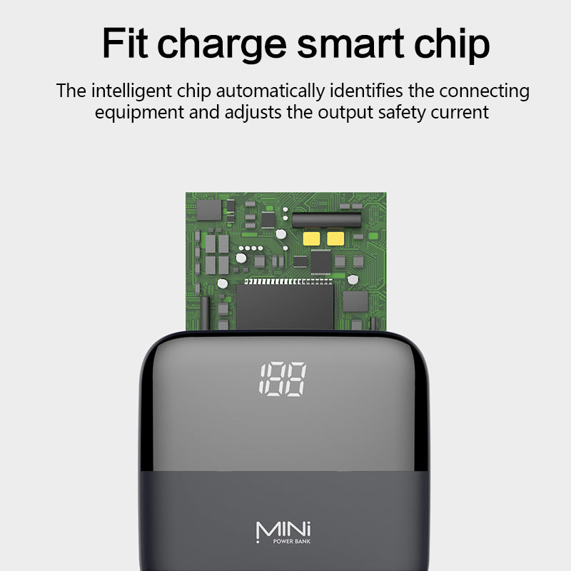 New Mini 10000MAH 37WH 3.7V Digital Power Bank DUAL USB OUTPUT