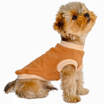 Soft Cotton Shirt for Small DogsXXS Dog ShirtExtra Small Dog Shirt Teacup Dog Chihuahua Yorkie Boy or Girl-Brown XS