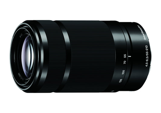 Sony E 55-210mm F4.5-6.3 Lens for Sony E-Mount Cameras - Black (Renewed)