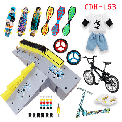 Finger Skatepark Ramp Set for BMX and Skateboard