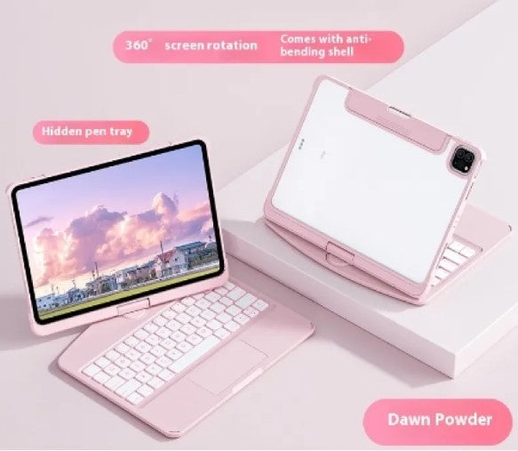 Apple iPad 360° Swivel Bluetooth Keyboard Clear Case