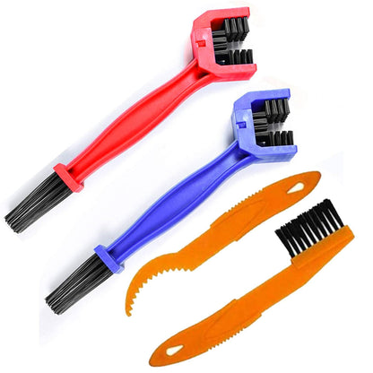 Bike Chain Cleaner Tool4PCS Chain Crankset Brush Chain Washer Tool Suitable for Motorcycle/Mtb/Mountain/Road Bike Make Stain Dirt Clean